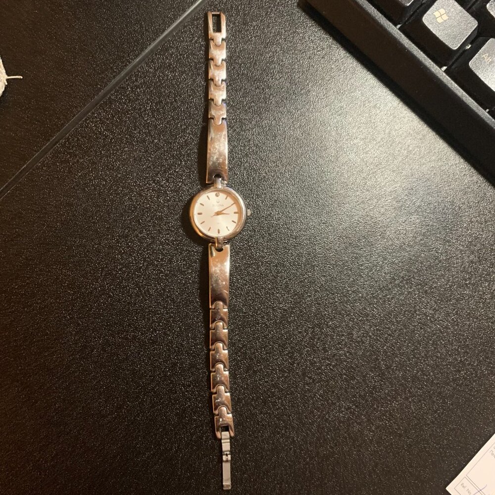 Bulova Diamond Stainless Steel Quartz Classic Watch